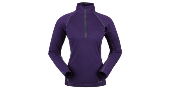 Rab Meco 165 Long Sleeve Zip Tee - Women's-Amethyst-Small