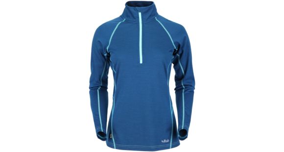 Rab Meco 165 Long Sleeve Zip Tee - Women's-Ink-Large