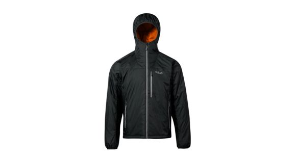 Rab Men's Endurance X Hoodie, Anthracite/Burnt Orange, Large, QXI-22-AN-L