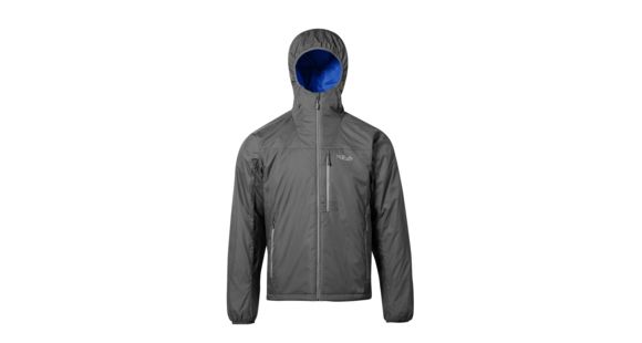 Rab Men's Endurance X Hoodie, Granite/Deep Blue, Medium, QXI-22-GR-M
