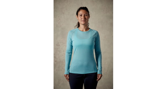 Rab Merino+ 120 Long Sleeve Crew - Women's, Cool Grey, 16, QBU-18-CG-16