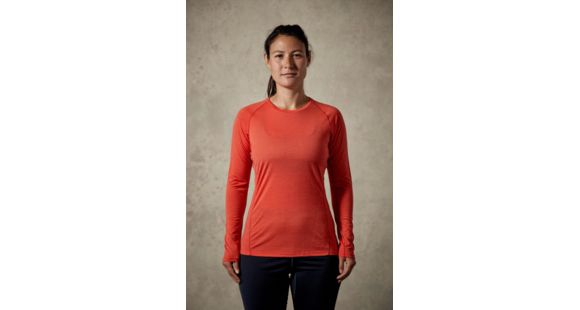 Rab Merino+ 120 Long Sleeve Crew - Women's, Passata, Extra Large, QBU-18-PA-16