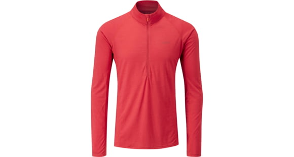 Demo, Rab Merino+ 160 Long Sleeve Zip Tee - Men's -Cayenne-Large