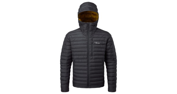 Rab Microlight Alpine Jacket - Men's, Beluga/Dijon, 2XS, QDA-90-BE-XXS
