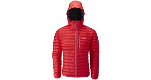 Rab Microlight Alpine Jacket - Men's, Ricochet/Shark, Small, QDA-62-RI-S