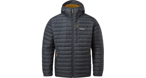 Rab Microlight Alpine Jacket - Men's, Beluga, Small, QDB-12-BE-S