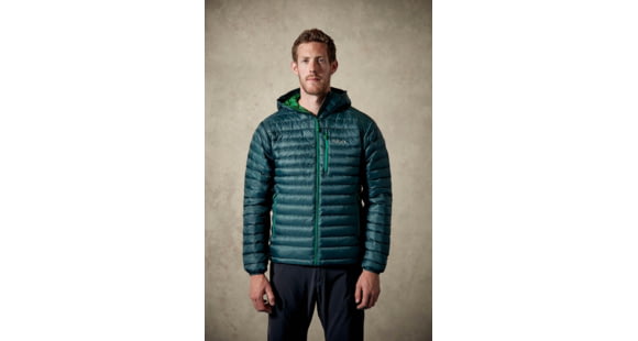 Rab Microlight Alpine Jacket - Mens, Evergreen/ Green, Extra Small, QDA-62-GN-XS