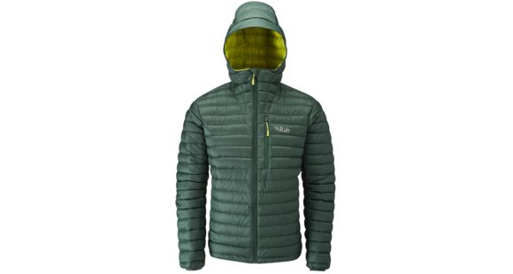 Rab Microlight Alpine Jacket - Mens, Fir/Lime, 2XL