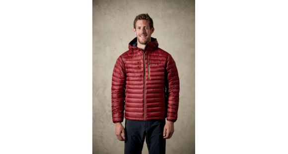 Rab Microlight Alpine Jacket - Mens, Rococco/ Deep Ink, Extra Small, QDA-62-RO-XS