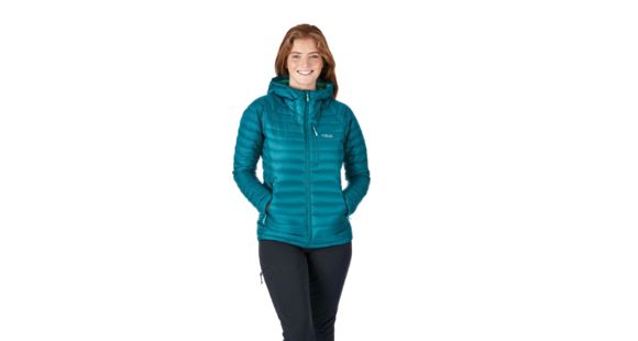 Rab Microlight Alpine Jacket - Women's, 10 UK, Atlantis/Cascade, QDA-92-AT-10