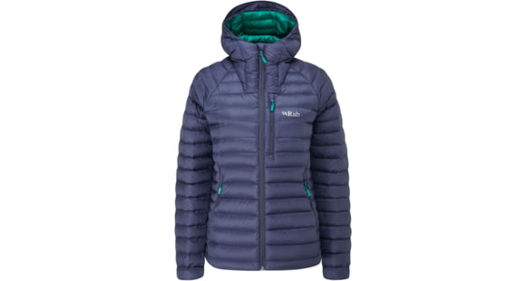 Rab Microlight Alpine Jacket - Women's, 12 UK, Deep Ink/Atlantis, QDB-13-DI-12