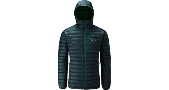 Rab Microlight Alpine Long Jacket - Men's-Evergreen/Green-Small