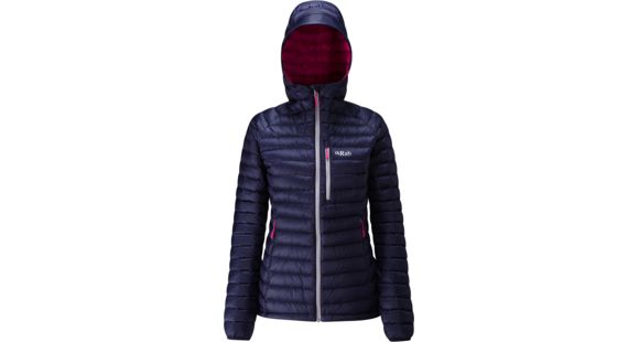 Rab Microlight Alpine Long Jacket - Women's-Twilight/Fuchsia-16