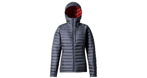 Rab Microlight Alpine Long Jacket - Women's, Steel/Passata, Extra Small, QDA-93-ST-08