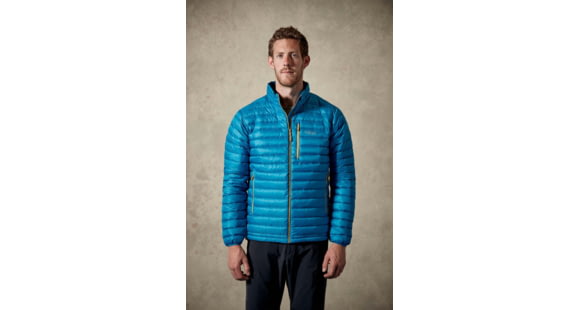 Rab Microlight Jacket - Mens, Merlin/ Mimosa, Extra Small, QDA-63-ME-XS