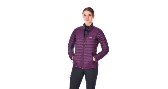 Rab Microlight Jacket - Women's, Eggplant/Rococco, 10, QDA-95-EG-10