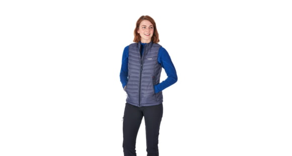 Rab Microlight Vest - Women's, Steel/Passata, Extra Large, QDA-97-ST-16