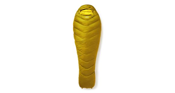 Rab Neutrino 800 Sleeping Bag, Dark Sulphur, Regular, Right Zip, QSM-60-DS-RZ