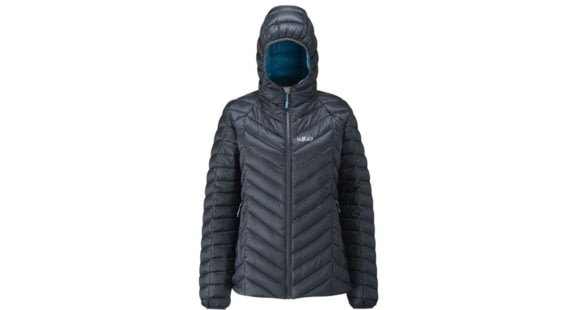 Rab Nimbus Jacket - Women's, Ebony/Tasman, 16, QIO-08-EB-16