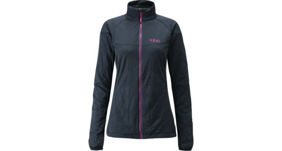 Rab Paradox Jacket - Women's, Ebony/ Tayberry, Extra Small, QIO-19-EB-08