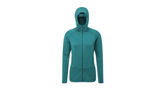 Rab Power Grid Hoodie - Women's, Serenity, Small, QFE-81-SE-10