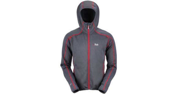 Rab Power Stretch Hoodie - Men's-Beluga-Small