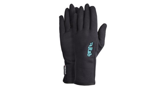 Rab Power Stretch Pro Glove - Women's, Black, Small, QAG-65-BL-S