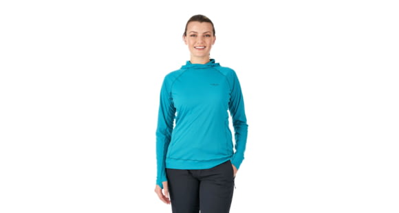 Rab Pulse Hoody - Women's, Serenity, 12, QBU-76-SE-12