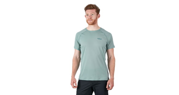Rab Pulse SS Tee - Men's, Silverpine, Large, QBU-79-SV-L
