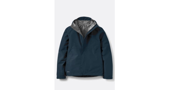 Rab Downpour Jacket - Women's, Galaxy Blue, 12/Medium, QWI-07-GXB-12