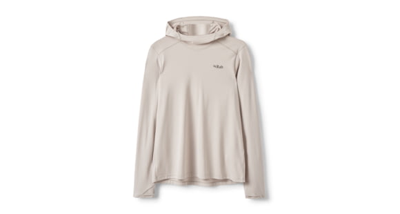 Rab Force Hoody - Women's, Pebble, 10/Small, QCC-21-PBE-10