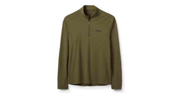 Rab Force Long Sleeve Zip - Men's, Olive, Extra Large, QCC-39-OLV-XLG