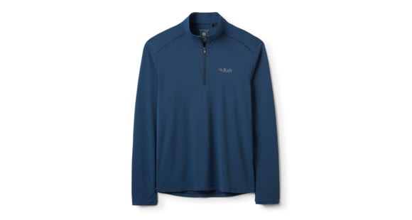 Rab Force Long Sleeve Zip - Men's, Tempest Blue, Large, QCC-39-TMB-LRG