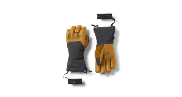 Rab Guide GTX Gauntlets Gloves - Men's, Black/Tan, Large, QAJ-45-BTN-LRG
