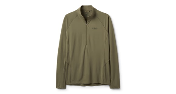 Rab Sonic Long Sleeve Zip - Men's, Light Khaki, Large, QCC-53-LKH-LRG