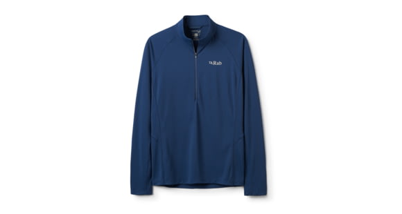 Rab Sonic Long Sleeve Zip - Men's, Tempest Blue, Large, QCC-53-TMB-LRG