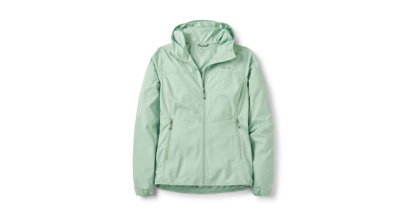 Rab Windgather Hooded Jacket - Women's, Fig Green, 10/Small, QWS-85-FGR-10