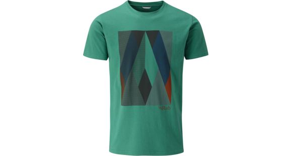 Rab Rock Graphic Tee - Men's, Fresh Green, Large, QBU-50-FG-L