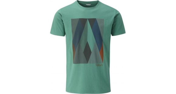 Rab Rock Graphic Tee - Men's, Fresh Green, 2XL, QBU-50-FG-XXL