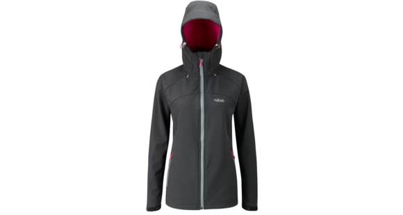 Rab Salvo Jacket - Women's-Anthracite/Raspberry-X-Small