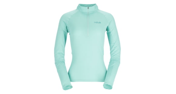 Rab Sonic Long Sleeve Zip - Women's, Meltwater, 14, QBL-04-MEL-14