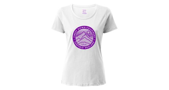 Rab Stance 3 Peaks Short Sleeve Tee - Women's, White, 10, QCB-11-WH-10