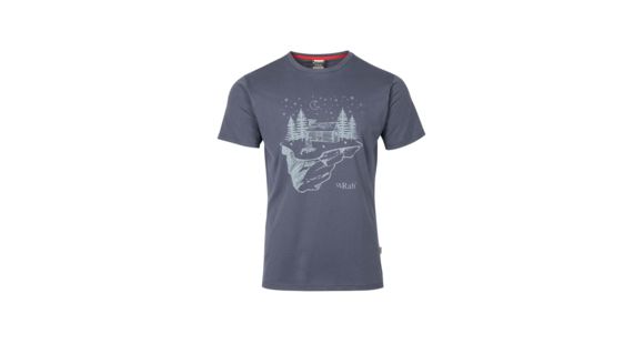Rab Stance Short Sleeve Tee - Men's, Steel, Extra Large, QBT-91-ST-XL