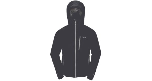 Rab Strata Hoodie - Men's-Ebony/Quince-X-Small