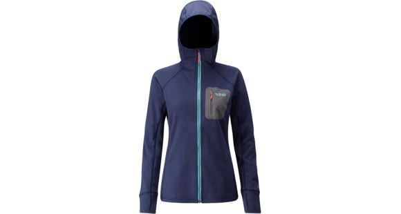 Rab Superflux Hoody - Women's, Deep Ink, Large, QFE-66-DI-14