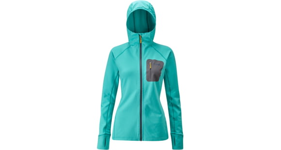 Rab Superflux Hoody - Women's, Seaglass, Large, QFE-66-SG-14