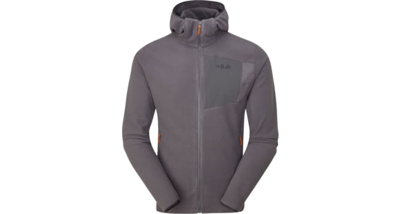 Rab Tecton Hoody - Men's, Graphene, Large, QFG-01-GRH-LRG
