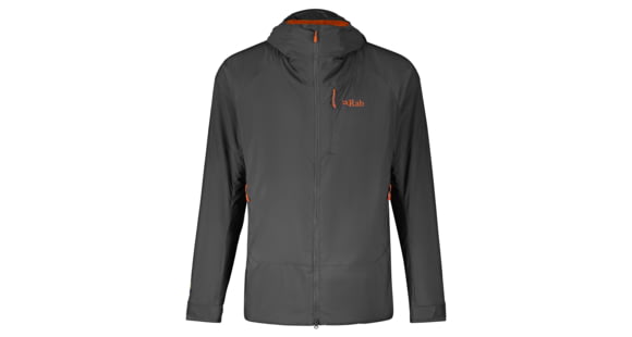 Rab VR Summit Jacket - Men's, Graphene/Marmalade, Extra Large, QVR-65-GRM-XLG