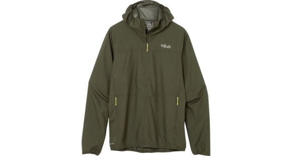 Rab Windgather Hooded Jacket - Men's, Army, Medium, QWS-84-ARM-MED