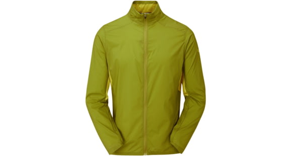 Rab Windveil Jacket - Mens, Aspen Green/Zest, Large, QWS-68-ASZ-LRG
